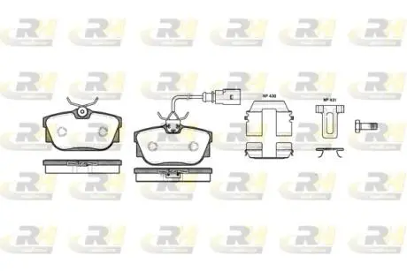 276712 Гальмівні колодки дискові ROADHOUSE підбір по vin на Brocar