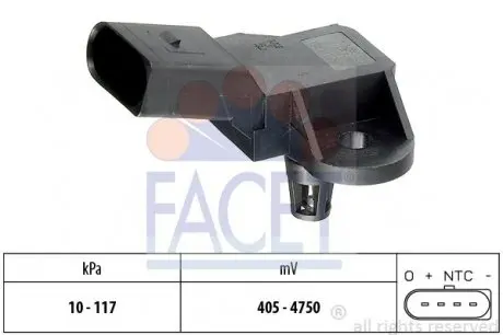 103090 Датчик абсолютного давления (MAP) FACET подбор по vin на Brocar