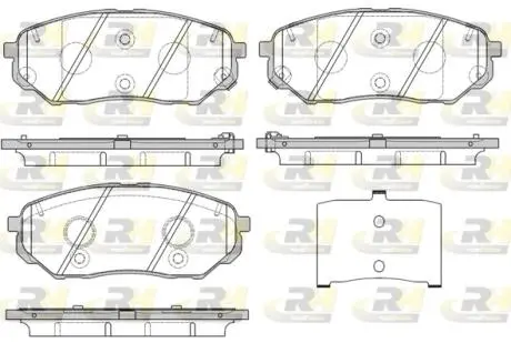 2166102 Тормозные колодки, к-кт. ROADHOUSE подбор по vin на Brocar