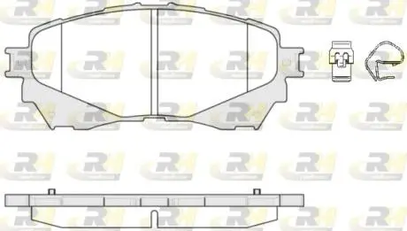 2153804 Тормозные колодки, к-кт. ROADHOUSE подбор по vin на Brocar