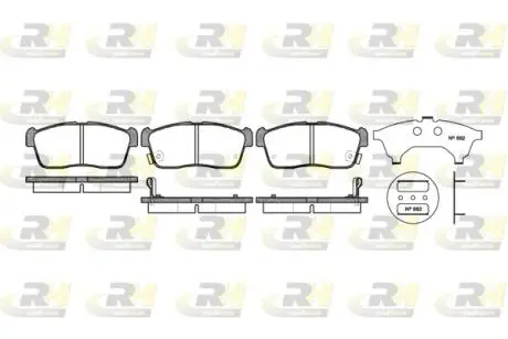 272402 Тормозные колодки, к-кт. ROADHOUSE подбор по vin на Brocar