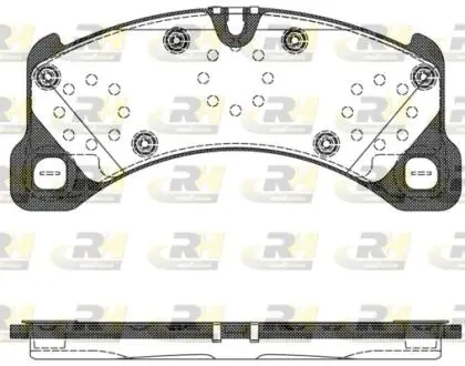 2134550 Гальмівні колодки дискові ROADHOUSE підбір по vin на Brocar