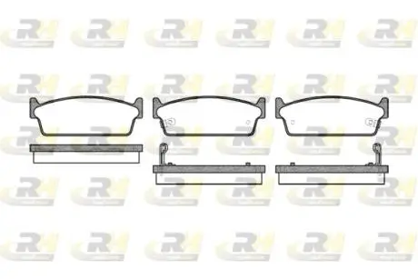 222702 Тормозные колодки, к-кт. ROADHOUSE подбор по vin на Brocar