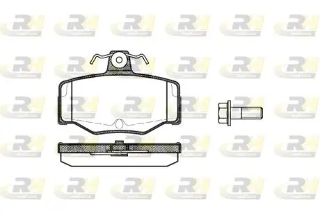 234300 Гальмівні колодки дискові ROADHOUSE підбір по vin на Brocar