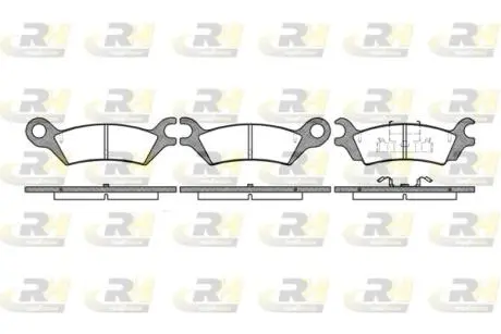215810 Тормозные колодки, к-кт. ROADHOUSE подбор по vin на Brocar