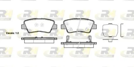 2136202 Тормозные колодки, к-кт. ROADHOUSE подбор по vin на Brocar