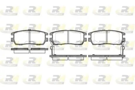 240502 Гальмівні колодки дискові ROADHOUSE підбір по vin на Brocar