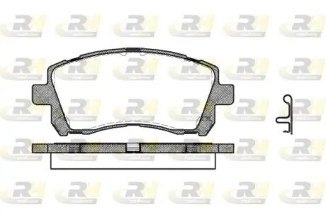 265502 Тормозные колодки, к-кт. ROADHOUSE подбор по vin на Brocar