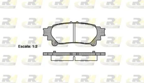2139500 Тормозные колодки, к-кт. ROADHOUSE подбор по vin на Brocar