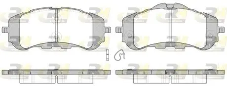 2155900 Колодки тормозные дисковые, к-кт. ROADHOUSE подбор по vin на Brocar