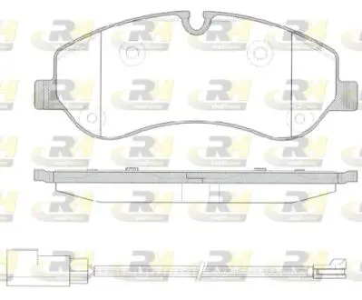 2152002 Гальмівні колодки дискові ROADHOUSE підбір по vin на Brocar