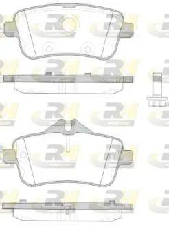 2150310 Гальмівні колодки дискові ROADHOUSE підбір по vin на Brocar
