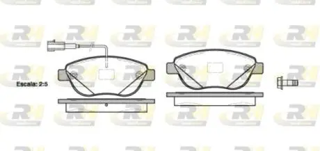 285912 Гальмівні колодки дискові ROADHOUSE підбір по vin на Brocar