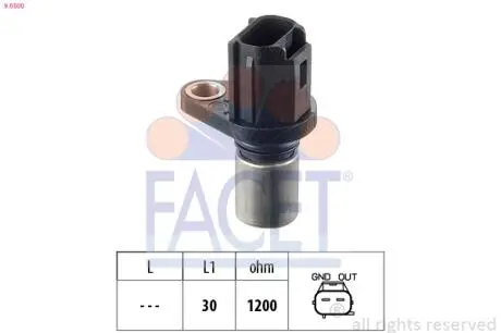 90500 Датчик частоти обертання FACET підбір по vin на Brocar
