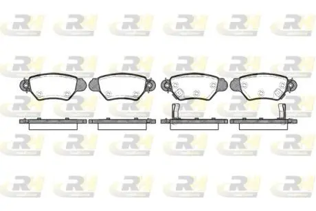 268502 Колодки гальмівні (задні) Opel Astra G/Zafira A 98-09 (Bosch) ROADHOUSE підбір по vin на Brocar