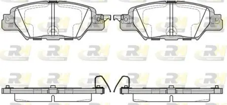 2167700 Тормозные колодки, к-кт. ROADHOUSE підбір по vin на Brocar