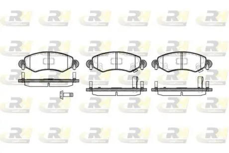270212 Гальмівні колодки, к-кт. ROADHOUSE підбір по vin на Brocar