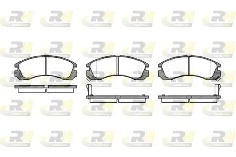 235402 Гальмівні колодки дискові ROADHOUSE підбір по vin на Brocar