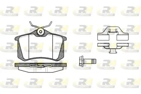 226303 Тормозные колодки, к-кт. ROADHOUSE подбор по vin на Brocar