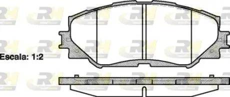 2123200 Гальмівні колодки дискові ROADHOUSE підбір по vin на Brocar