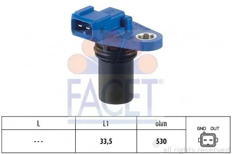90302 Датчик распредвала Ford/ Volvo C30, S40 II, V50 1.25-1.6, 95- FACET подбор по vin на Brocar