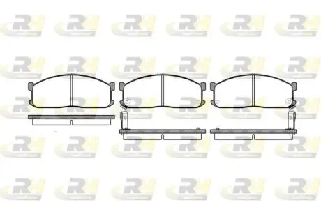 224402 Тормозные колодки, к-кт. ROADHOUSE подбор по vin на Brocar