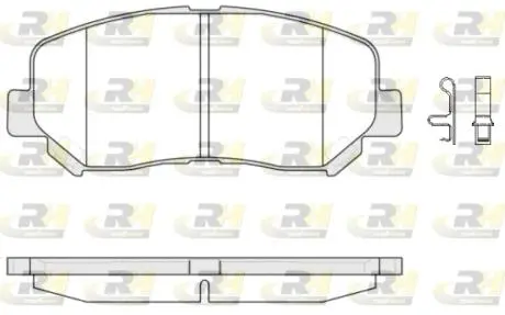 2151302 Гальмівні колодки дискові ROADHOUSE підбір по vin на Brocar