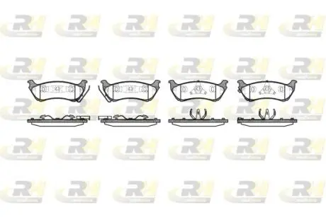 269801 Тормозные колодки, к-кт. ROADHOUSE підбір по vin на Brocar