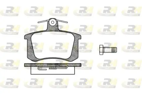 213520 Гальмівні колодки дискові ROADHOUSE підбір по vin на Brocar