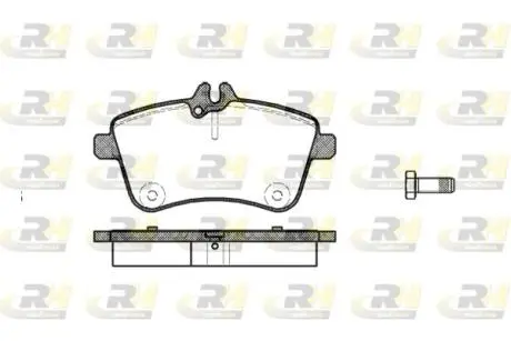 2113000 Колодки гальмівні (передні) MB A-class/B-class 04-12 (Bosch) ROADHOUSE підбір по vin на Brocar