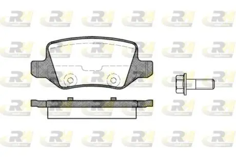 281800 Гальмівні колодки дискові ROADHOUSE підбір по vin на Brocar