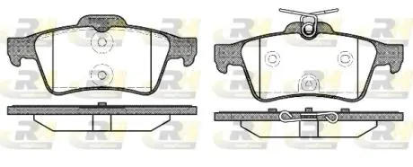 284240 Тормозные колодки, к-кт. ROADHOUSE подбор по vin на Brocar