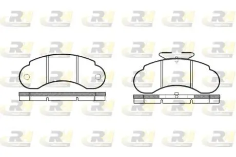 214210 Гальмівні колодки дискові ROADHOUSE підбір по vin на Brocar