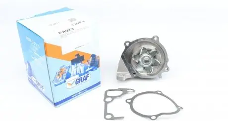 PA973 Помпа воды Mazda 3/323/5/6/626/Premacy 2.0TD/DI/DITD/CD 98-10 (19z) (R/B) (6 лоп) GRAF подбор по vin на Brocar