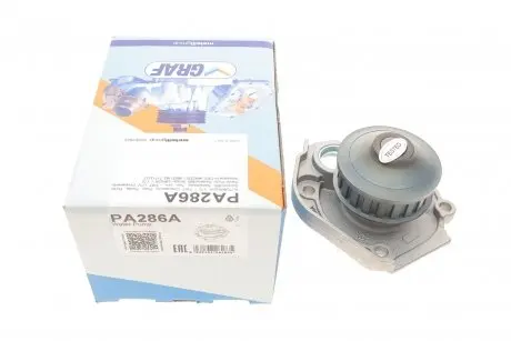 PA286A Помпа води Fiat Palio 1.2 96-/Panda 0.8-1.1 86-04/Punto 1.1-1.2 93-00/Tipo 1.1 86-93 (20z)(B/B)(8л) GRAF підбір по vin на Brocar