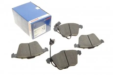 0986494283 Колодки гальмівні (передні) Audi A6 97-05 (+датчики) BOSCH підбір по vin на Brocar