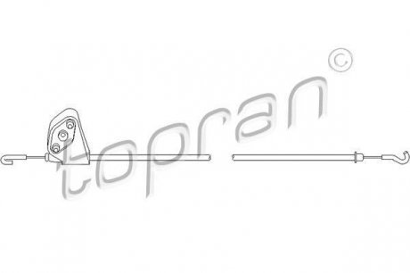109076 Правий Audi 80 86-96 522мм TOPRAN підбір по vin на Brocar