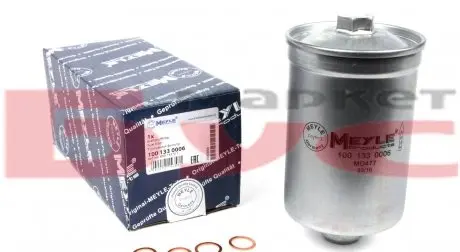 1001330006 Фильтр топливный Audi 100/200/80/90/A6/VW Golf II 1.6-4.2 80-99 (h=155mm) MEYLE подбор по vin на Brocar