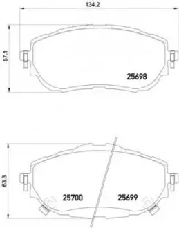 P83150 Тормозные колодки к-кт. BREMBO подбор по vin на Brocar