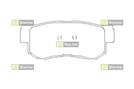 BDS441 Гальмівні колодки дискові STARLINE підбір по vin на Brocar