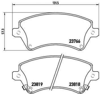 P83064 Тормозные колодки к-кт. BREMBO подбор по vin на Brocar