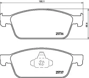P24157 Тормозные колодки к-кт. BREMBO подбор по vin на Brocar