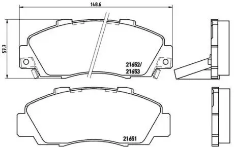 P28026 Тормозные колодки к-кт. BREMBO подбор по vin на Brocar