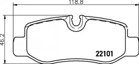 P50126 Тормозные колодки к-кт. BREMBO подбор по vin на Brocar