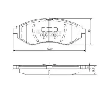J3600911 Гальмівні колодки NIPPARTS підбір по vin на Brocar