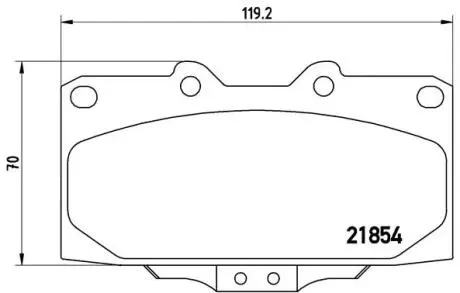 P56034 Гальмівні колодки дискові BREMBO підбір по vin на Brocar