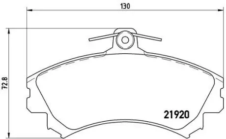P50055 Тормозные колодки к-кт. BREMBO підбір по vin на Brocar