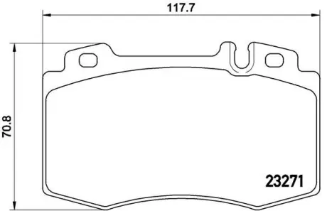 P50041 Гальмівні колодки дискові BREMBO підбір по vin на Brocar