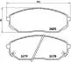 P30019 Тормозные колодки к-кт. BREMBO підбір по vin на Brocar