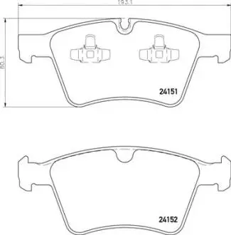 P50115 Гальмівні колодки дискові BREMBO підбір по vin на Brocar